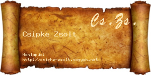 Csipke Zsolt névjegykártya